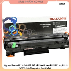 Hộp mực Maxson HP35A/36A/85A, 78A  HP P1005/P1006/P1120W/1102,M1212/M1132 Có lỗ đổ mực và xả thải tiện lợi