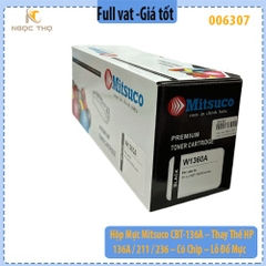 Hộp Mực Mitsuco CBT-136A – Thay Thế HP 136A / 211 / 236 – Có Chip – Lỗ Đổ Mực – Bản In Đậm Nét – Hàng Chính Hiệu