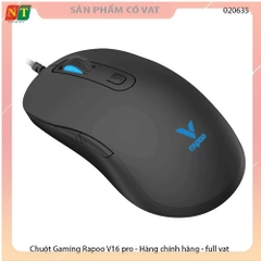 Chuột máy tính có dây gaming Rapoo V16 RGB Black- Hàng hãng- Full Vat