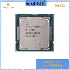 CPU Intel Core i5-10400F Tray – 6 nhân 12 luồng – 2.9GHz up to 4.3GHz – socket LGA1200 – hỗ trợ main H410 H510