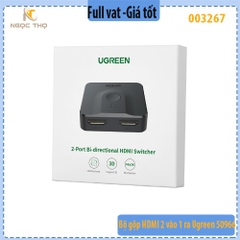 Bộ gộp HDMI 2 vào 1 ra UGREEN 50966 – bộ chuyển mạch HDMI 2×1 hỗ trợ 2 chiều (2 in 1 out / 1 in 2 out) – 4K@30Hz
