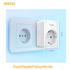 Ổ Cắm Wi‑Fi Thông Minh TP‑Link Tapo P100 (1‑Pack) – Chính hãng, Full VAT