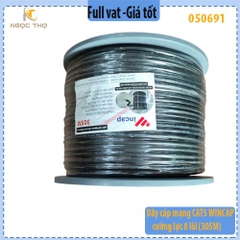 Dây Cáp Mạng WINCAP CAT5 Có Cường Lực - Ruột Đồng 99.9% – Ngoài Trời – Chính Hãng – Full VAT ( giá theo m)