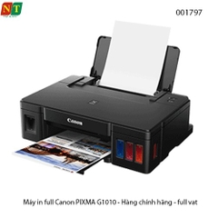 Máy in phun màu Canon PIXMA G1010 – kèm mực GI-790 chính hãng – khổ A4 – đơn năng – full VAT