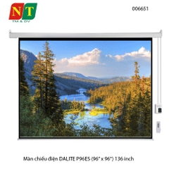 Màn chiếu điện điều khiển DALITE P96ES 135” (96×96 | 2.44×2.44m) – Tỷ lệ 1:1 – Matte White K – Remote RF – Chính hãng