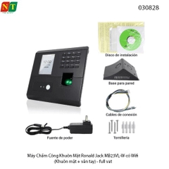 Máy Chấm Công Khuôn Mặt Ronald Jack MB23VL-W – Nhận Diện Khuôn Mặt & Vân Tay – Hỗ Trợ Wifi  (Hỗ trợ cài đặt ultraview)