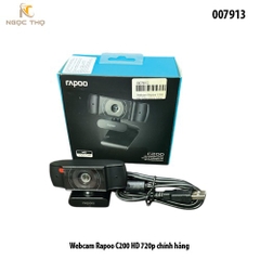 Webcam Rapoo C200 – HD 720p, mic giảm nhiễu, góc rộng 89°, xoay 360° – Plug & Play – Chính hãng – Full VAT