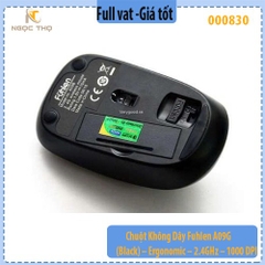 Chuột Không Dây Fuhlen A09G (Black) – Ergonomic – 2.4GHz – 1000 DPI – Chính hãng – Full VAT