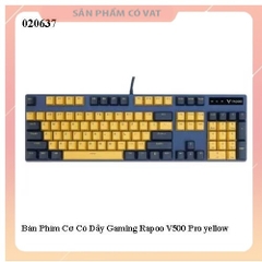 Bàn Phím Cơ Rapoo V500 Pro Yellow Blue - hàng chính hãng - full vat