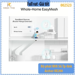 Bộ phát Wi-Fi 5G TP-Link Archer NX200 – Router 5G AX1800 Wi-Fi 6, Gigabit, Băng tần kép – Hàng chính hãng – Full VAT