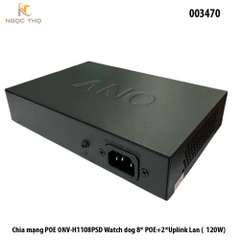 Switch PoE ONV-H1108PLS – Bộ Chia Mạng 8 Cổng 10/100Mbps – Chuẩn IEEE 802.3af/at – Vỏ Thép – Hàng Chính Hãng