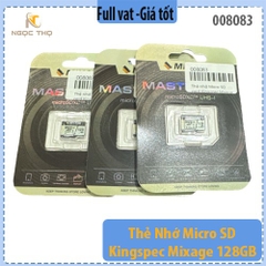 Thẻ nhớ Kingspec Mixage 128GB MicroSD – Tốc độ đọc 100MB/s, ghi 40MB/s* – Chính hãng – BH 36 tháng