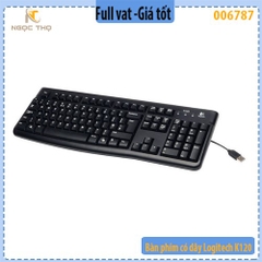 Bàn phím có dây Logitech K120 – USB – Full size – Gõ êm – Chính hãng | Full VAT