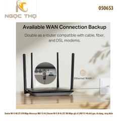 Router Wi-Fi 4G Mercusys MB115-4G – N 300Mbps (2.4GHz), 4 antenna, 3 LAN – Chính hãng – Full VAT – BH 24T