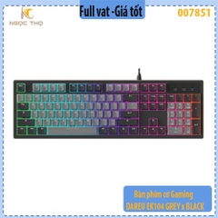 Bàn phím cơ Gaming DAREU EK104 GREY x BLACK - hàng chính hãng - full vat
