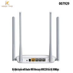 Bộ định tuyến wifi Router WiFi Mercusys MW325R tốc độ 300Mbps - Dễ dàng cài đặt - Vùng phủ sóng rộng - Bảo hành 2 năm