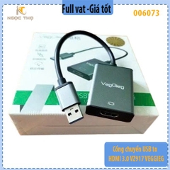 Cổng chuyển USB to HDMI 3.0 VZ917 VEGGIEG - hàng chính hãng - full vat