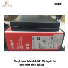 Đầu ghi hình Dahua DH-XVR1B04-I-VN – 4 Kênh – Smart H.265+ – Two-Way Talk – Plug & Play – Hàng Chính Hãng – Full VAT