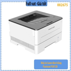 Máy in laser Pantum P3012D – In đen trắng – Đảo mặt tự động – 30ppm – USB – Hàng chính hãng – Full VAT