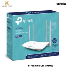 Bộ Phát WiFi TP-Link Archer C50 – Router WiFi Chuẩn AC1200 Dual Band – 4 Ăng-ten Ngoài – Sóng Mạnh - hàng chính hãng.