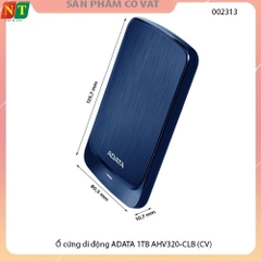 Ổ cứng di động ADATA 1TB AHV320-CLB - Ổ cứng cắm ngoài di động ADATA 1TB AHV320-CLB - Hàng chính hãng - Full vat