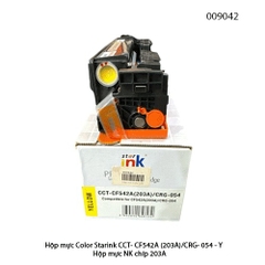 Hộp mực Color Starink CCT- CF542A ( 203A ) / CRG- 054 - Y/ Yellow / vàng – Có chip – Lắp là in – Chính hiệu | Full VAT