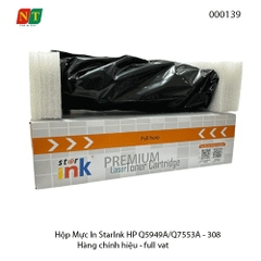 Hộp mực in Starink Q5949A Q7553A 49A 53A Canon CRG308 CRG315 CRG708 – có lỗ đổ mực ( tháo ốp ) – chính hiệu – full VAT