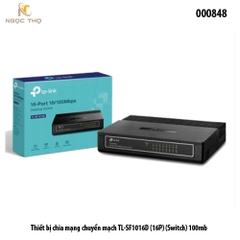 Switch TP-Link TL-SF1016D – Bộ Chia Mạng Tplink 16 Cổng 10/100Mbps – Vỏ Nhựa – Plug & Play – Chính Hãng – Full VAT