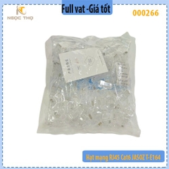 Hạt mạng Cat6 Hộp 100C Chân Đồng Mạ Vàng 1U Jasoz T-E164 - hàng chính hãng - full vat