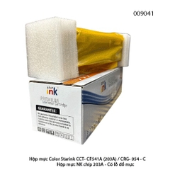 Hộp mực Starink CF541A (203A) / CRG-054C – Cyan – Có chip 203A, lỗ đổ mực – Chính hiệu | Full VAT - Có chíp