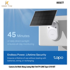 TP-LINK Tapo C410KIT | Camera WiFi Anh Ninh Năng Lượng Mặt Trời Độ Phân Giải 2K