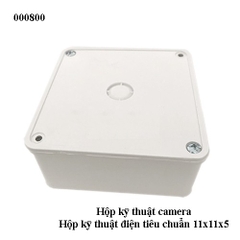 Hộp Kỹ Thuật Camera / Hộp Kỹ Thuật Điện 11x11x5 – Hộp Box Bảo Vệ Nguồn Ngoài Trời – Nhựa ABS Chống Mưa – Full VAT