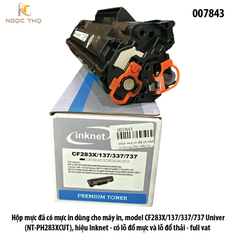 Hộp Mực In inknet HP CF283A / Canon CRG-337 ( 83A / 337 ) – Chính Hiệu – Full VAT – Có Lỗ Đổ Mực và đổ thải