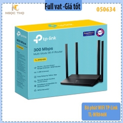 Bộ phát WiFi TP-Link TL-WR846N – Router WiFi 300Mbps – 4 Anten – EasyMesh – Chính Hãng – Full VAT