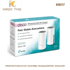 Bộ phát Wi-Fi Mesh TP-Link Deco E4 (2-Pack) – chuẩn AC1200Mbps – phủ sóng 280–300m² – hỗ trợ 50 thiết bị – chính hãng