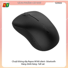 CHUỘT KHÔNG DÂY RAPOO M160 SILENT MULTIMODE ĐEN (KẾT NỐI WIRELESS 2.4GHZ / BLUETOOTH)