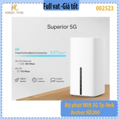 Bộ phát Wi-Fi 5G TP-Link Archer NX200 – Router 5G AX1800 Wi-Fi 6, Gigabit, Băng tần kép – Hàng chính hãng – Full VAT