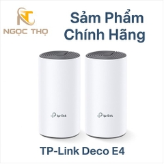 Bộ phát Wi-Fi Mesh TP-Link Deco E4 (2-Pack) – chuẩn AC1200Mbps – phủ sóng 280–300m² – hỗ trợ 50 thiết bị – chính hãng