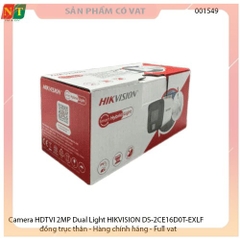 Camera HDTVI 2MP Dual Light HIKVISION DS-2CE16D0T-EXLF - Hàng chính hãng - Full vat