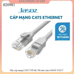 Dây cáp mạng CAT5 UTP dài 3M màu xám JASOZ T-E217