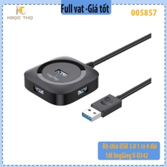 Bộ Chia USB 3.0 VegGieg V-U3401 – 1 Ra 4 – Dây 1m – Hỗ Trợ Cấp Nguồn Ngoài – Hàng Chính Hãng – Full VAT