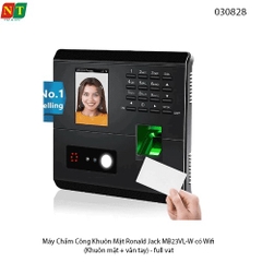 Máy Chấm Công Khuôn Mặt Ronald Jack MB23VL-W – Nhận Diện Khuôn Mặt & Vân Tay – Hỗ Trợ Wifi  (Hỗ trợ cài đặt ultraview)