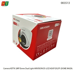 Camera HDTVI 2MP Dome Dual Light HIKVISION DS-2CE76D0T-EXLPF- Hàng chính hãng - Full vat