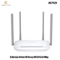 Bộ định tuyến wifi Router WiFi Mercusys MW325R tốc độ 300Mbps - Dễ dàng cài đặt - Vùng phủ sóng rộng - Bảo hành 2 năm