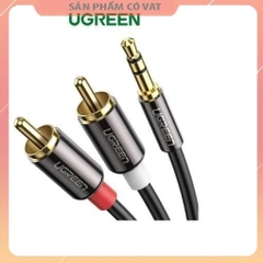 Dây chuyển đổi 3.5mm ra 2RCA (HOA SEN) Dài 1-8m UGREEN AV102