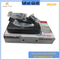 Đầu ghi HIKVISION iDS-7208HQHI-M1/E – 8 kênh TVI AI AcuSense – Chính hãng, Full VAT