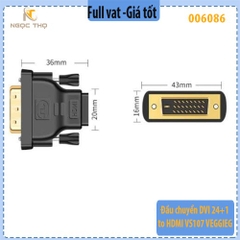Đầu Chuyển Đổi DVI (24+1) Dương → HDMI Âm Veggieg V-S107 – Hàng chính hãng – Full VAT