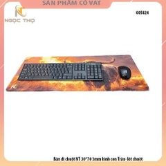 Bàn di chuột NT 30*70 3mm hình con Trâu- lót chuột
