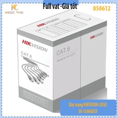 Dây mạng HIKVISION CAT6E DS-1LN6UZCO – Lõi đồng 0.57mm – Cuộn 305m – Chính hãng - full vat - giá tính theo cuộn