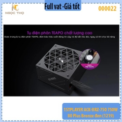 Nguồn Máy Tính FIRST PLAYER ACK-BRZ-750 750W (80 Plus Bronze) – Đen – Chính hãng – Full VAT